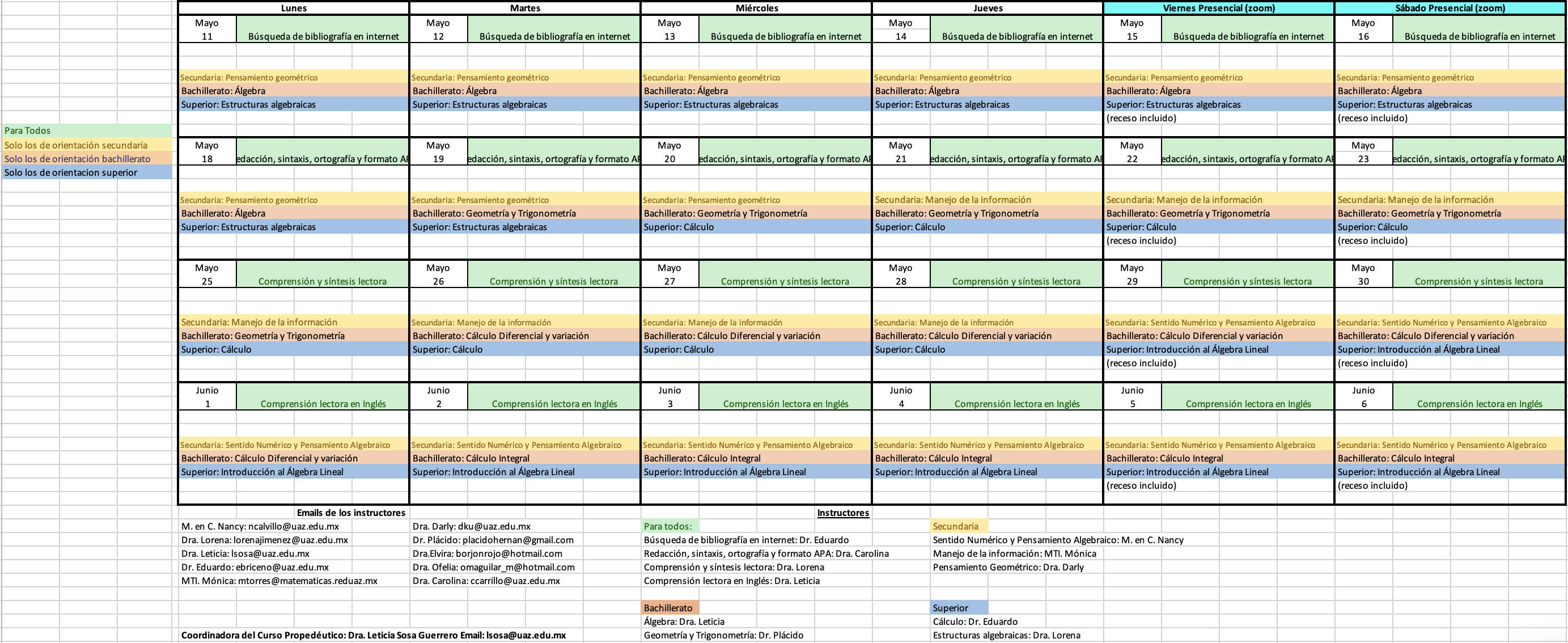 Programa General
